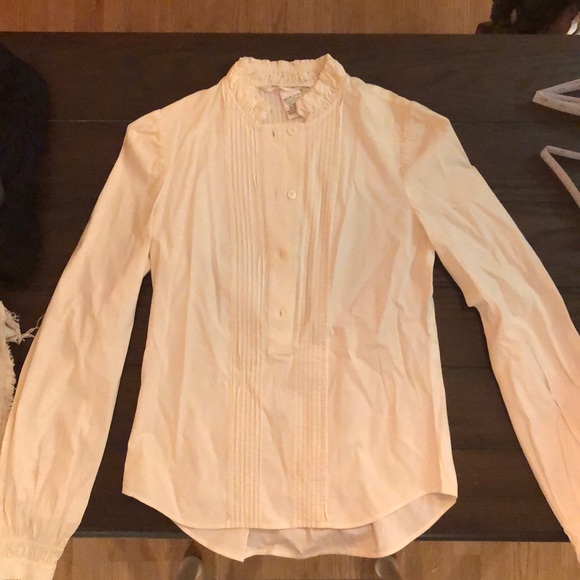 White long sleeve blouse. Size 0. - Picture 1 of 8